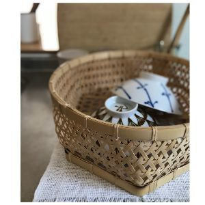 台所で椀かご楕円大