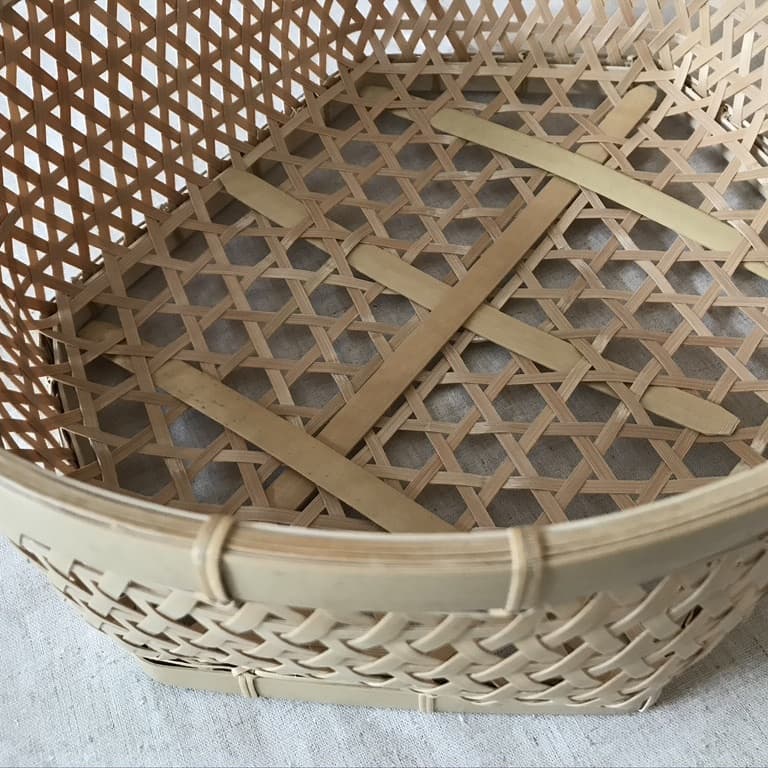 椀かご楕円大の縁アップ