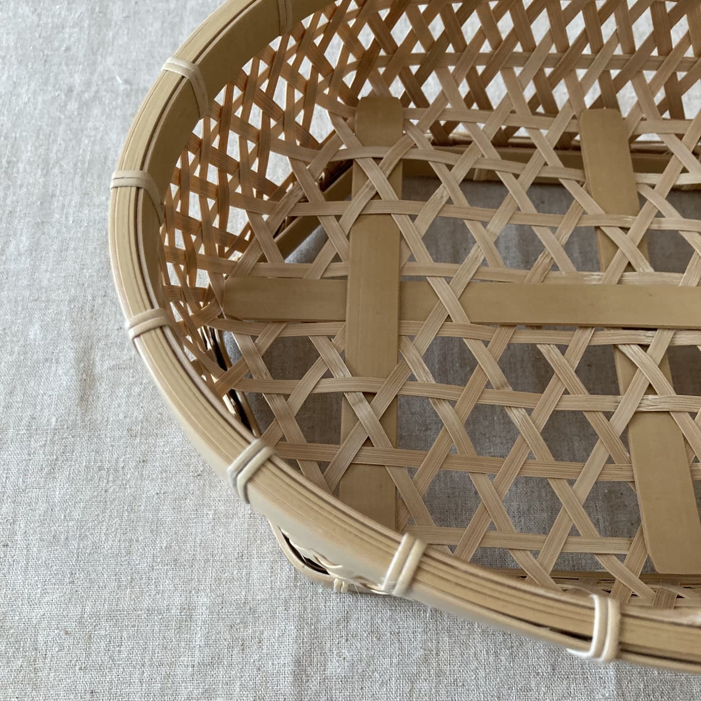 椀かご楕円小の縁アップ