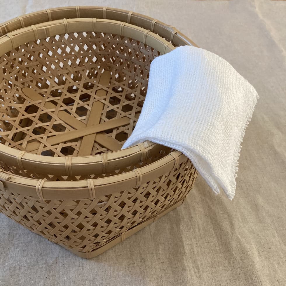 椀かご丸大と丸小とふきん